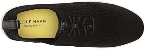 Cole Haan Women's Grand PRO Contender Stitchlite Oxford Sneaker, Black Knit/Optic White, 5 | Image 4
