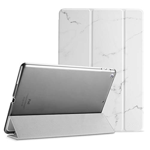 Image of ProCase Smart Case for iPad 9.7 Inch iPad 6th /5th Generation 2018 2017(Model: A1893 A1954 A1822 A1823), Ultra Slim Lightweight Stand Cover with Translucent Frosted Back-Whitemarble