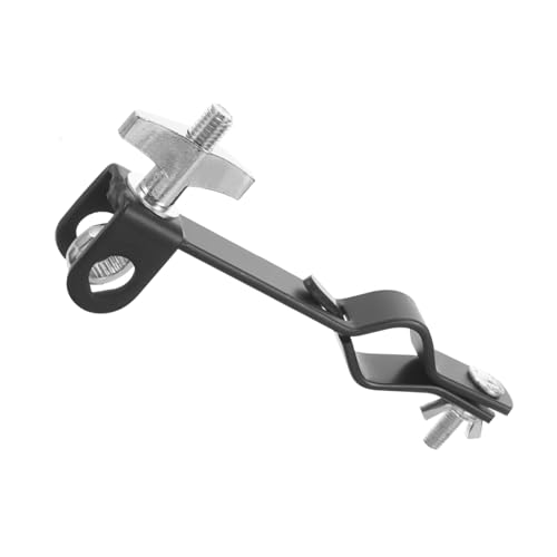 BESPORTBLE Drum Cowbell Mounting Clamp Bracket Ergonomic Percussion Holder for Secure Placement Easy Installation for All Skill Levels Versatile Connection Options High Stand Design for Daily
