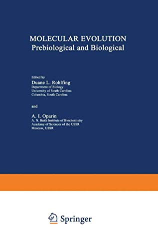 Molecular Evolution: Prebiological and Biological 0306307197 Book Cover