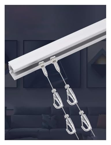 Rail d'accrochage pour tableaux avec kit de suspension complet 100cm