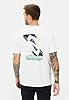 camel active Men's T-Shirt with Print Made of Organic Cotton, White, Menswear-XXL, White, XXL #2