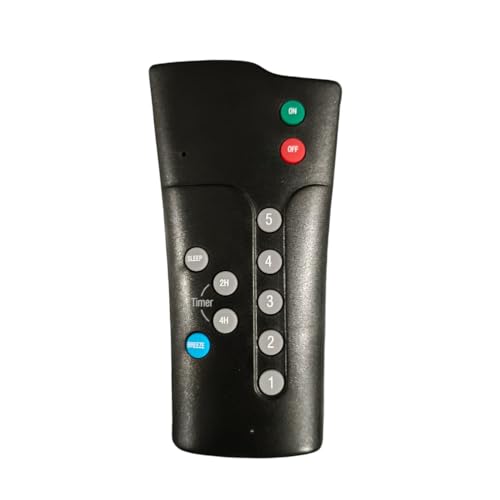 Image of Remote Control Compatible for Crompton ENERGION CROMAIR BLDC Ceiling Fan - Please Match The Image with Your Old Remote Before Placing The Order (Black) (Crompton Fan)
