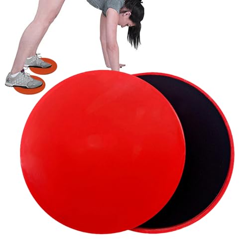 Pilates Core Sliders – Disques glisseurs à deux côtés, 2 patins de sol | Appareil d'entraînement abdominal léger et portable – Outil de fitness polyvalent pour l'entraînement de base sur tapis et