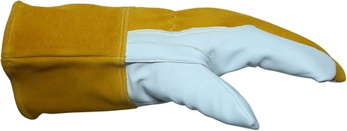 Giorgino Premium Mig & TIG Welding Gloves Top Grain Goatskin Leather Gloves Lined 4" Cuff - Image 5