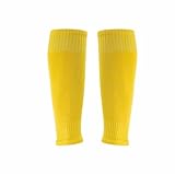 Generisch Beinwärmer für Erwachsene Basketball, Fußball Ärmel Socken,Waden Kompression, Sportstrümpfe ohne Fuß Gelb (4, Gelb)