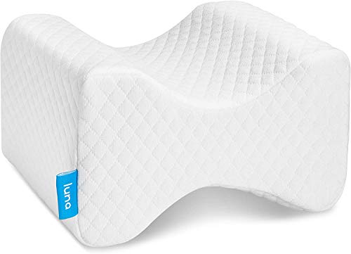 Luna [Memory Foam Knee Pillow] for Side Sleepers Featured on [The Today Show] Orthopedic Knee & Leg Cooling Pillow, Adaptive Bed Assistance Product