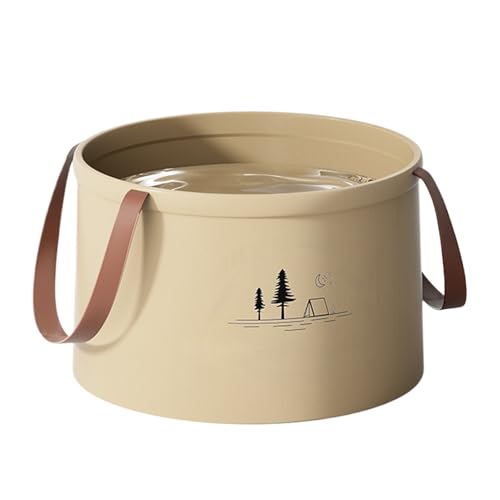 Handy Faltbucket - Reinigungseimer | Klapperscheinungsbuckler | Autowasch Eimer | Faltbarer Eimer mit Griff | Leichter Wasserbehälter mit hoher Dichte, Waschbecken zum Reinigen von Gartenarbeit