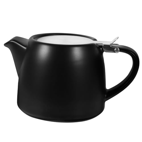 MOKKHNB 耐熱セラミックティーポット 手付き小型茶器 電気セラミックコンロ対応 風急須 ルーズリーフ 花茶 果実茶 茶用 自宅 オフィス向け