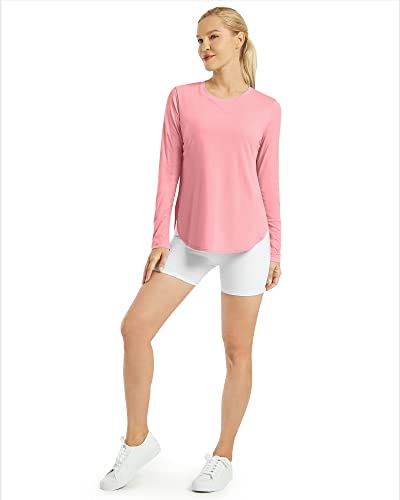 Image of G4Free Lightbreeze Womens UPF 50+ Long Sleeve Workout Tops Quick Dry UV Sun Shirt Running Gym Hiking Yoga Casual Lightweight