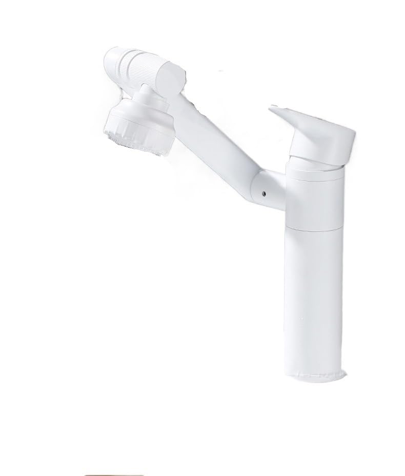 Mitigeur chaud et froid gris bronze avec douchette pour lavabo de salle de bain