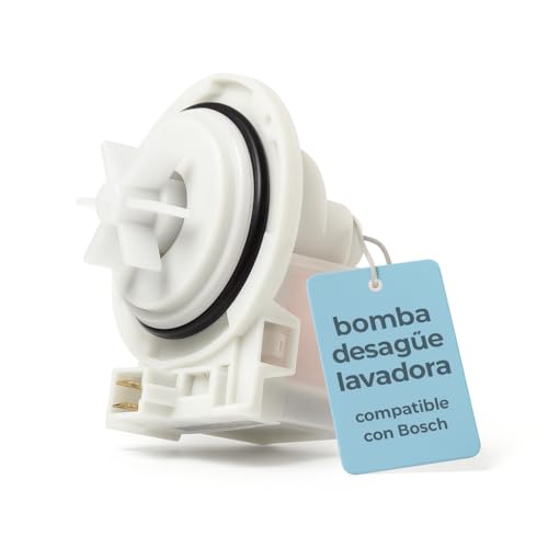 RECAMBIOS DREYMA Bomba Desagüe Lavadora 30W 230V 50Hz COPRESCI KEBS128 KEBS121 Motor Drenaje 4 Puntos Compatible Balay Bosch Montaje Rápido Conectores Estándar Técnico Duradero