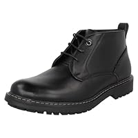 Mens Thomas Blunt Low Lace Up Ankle Boots A3082 - Black Synthetic - UK Size 12 - EU Size 46 - US Size 13