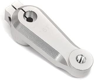 C32414SILVER Billet Machined 15T Steering Servo Arm for Axial 1/6 SCX6
