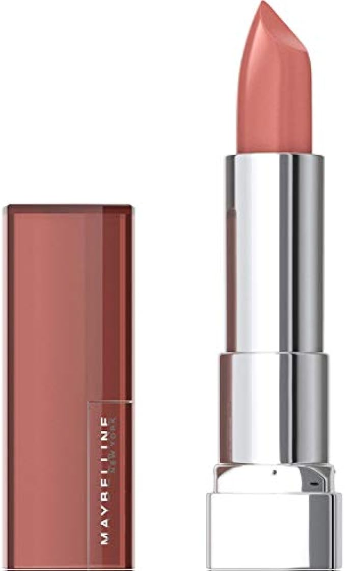 Maybelline Color Sensational Lipstick, Lip Makeup, Cream Finish, Hydrating Lipstick, Pink & Proper, Coral Pink ,1 Count