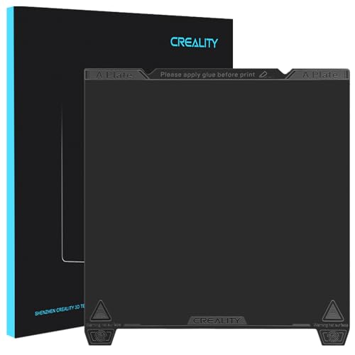 Creality Official K1 Max Build Plate PEI Sheet, 315x310mm Smooth Removable Flexible Spring Surface Excellent Heat Resistance Heated for Ender 3 S1 Plus/K1 Max/Ender 3 V3 Plus(Without Magnetic Base)