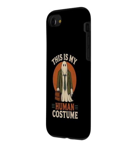 Costume d'halloween fantôme Office This is My Human Costume Halloween Coque pour iPhone SE (2020) / 7/8 – vue 2