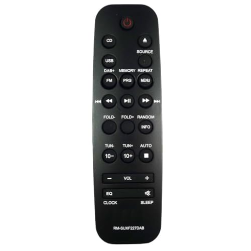 Onlineaudioelectrical Télécommande de rechange RM-SUXF227DAB compatible avec JVC UX-F227B, UX-F227BDAB HiFis