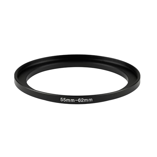 Image of 55-62mm Step-Up Ring Adapter, 55mm to 62mm Step Up Filter Ring for 55mm Lens Install 62mm ND CPL UV Camera Lens Filter(55mm-62mm)