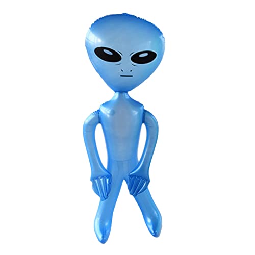 Linsition Juguete Inflable Extraterrestre | Globo alienígena Inflable,Juguete inflado alienígena de 35 Pulgadas, Globos de Apoyo alienígena vívidos, Decoraciones de Juguetes, muñeca alienígena Cover