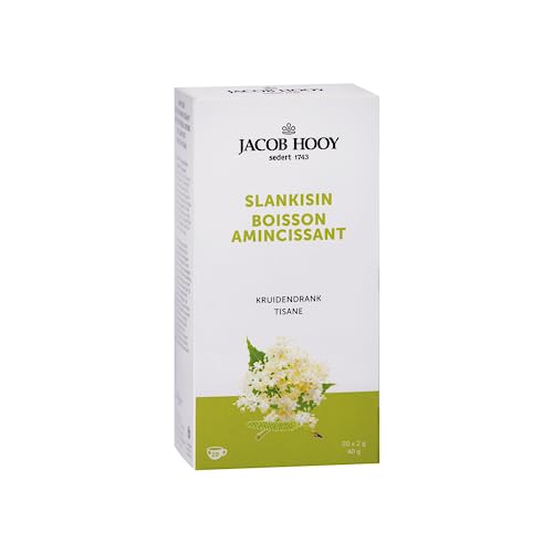 Jacob Hooy® | Tisana Snellente | Infuso di Betulla, Fiori di Sambuco & Liquirizia Senza Caffeina | Tisana alle Erbe per Infuso Snellente in Filtri - 20 Filtri (40 Gr)