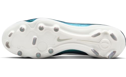 Nike Tiempo Emerald Legend 10 Pro FG Low-Top Soccer Cleats (FQ3248-300, Dark Atomic Teal/Sail) Size 4.53