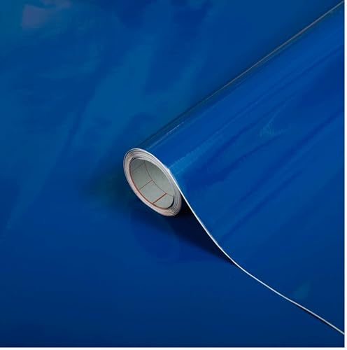 Image of ONETON Glossy Navy Blue Contact Paper Decorative Self Adhesive Counter Top Peel and Stick Wallpaper for Kitchen Cabinets Shelf Drawer Liner Desk Dresser (NVY BLU Glossy WP, 24x50 inch)
