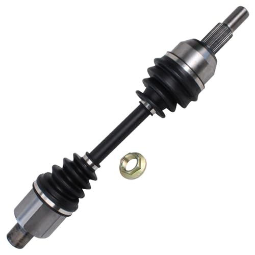 Image of Detroit Axle - Front 2pc CV Axles for 2005-2006 Chevrolet Equinox, 2006 Pontiac Torrent, 2 CV Axle Shafts Assembly Replacement