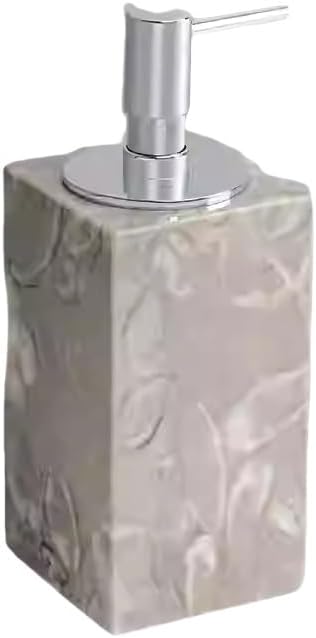Kitchen Wall Decor,Soap Dispenser Natural Marble Hand Polishing Pump Bottle Dispenser Nordic Style Home Decor Aesthetic Liquid Soap Dispenser Modern Farmhouse Decor Lotion Dispenser Carmen Gray Squa