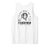 Jesus Made Me A Fisher Of Man (On Back), christliches Angeln Tank Top