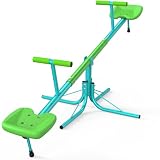 Amictoy Teeter Totter for Kids, 2-Seat Spinning Seesaw