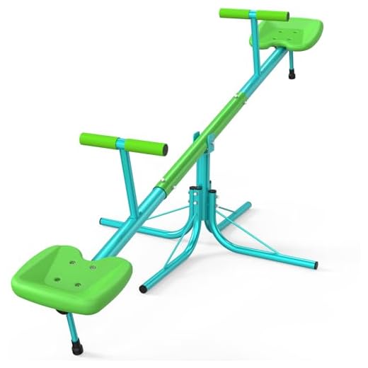 Amictoy Teeter Totter for Kids, Sit and Spin Seesaw for Toddlers Age 3-9, Heavy Duty Toys for Indoor and Outdoor, Safety Certified