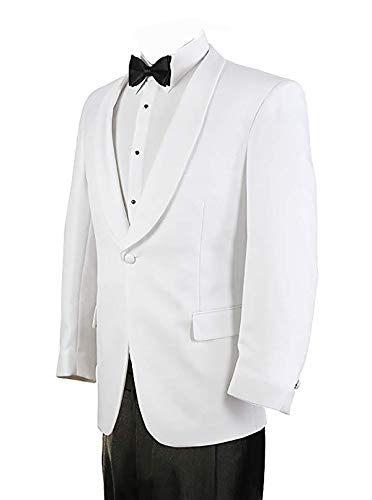 Men's White Formal Dinner Jacket - 56 Long3