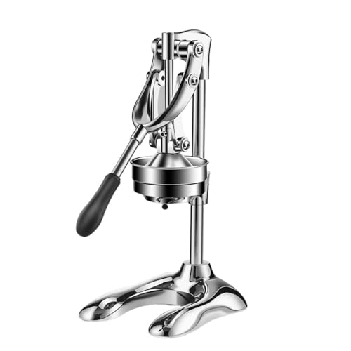 pisipe 手動ジューサー フルーツしぼり 柑橘類フレッシュジューサー 果汁生搾り器 オレンジ・レモン・ぶどう絞り器 簡単使用 家庭用 業務用 (電気メッキの本当の色)