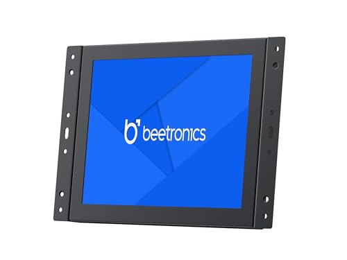 Image of Beetronics 8-Inch Full HD IPS Monitor - Professional Industrial-Grade Display | HDMI, VGA, BNC, RCA Inputs | Durable Metal Housing, Matte Screen, 4:3 Aspect Ratio, Wide Viewing Angle - 8VG7M