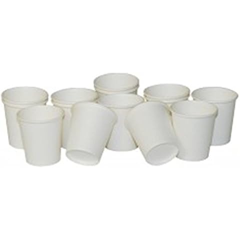 4oz Plain White Disposable Paper Sampling Event Espresso Hot Drinks Coffee Cups - Pack of 500 Cover