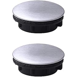 Tapon Ciego Fregadero 2 uds, Tapa de orificio de grifo, tapa de orificio de fregadero de acero inoxidable, tapa de orificio de fregadero, placa de parada, tapón ciego para baño, cocina