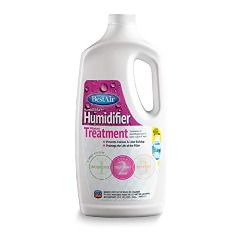 BestAir 1T, Humiditreat Extra Strength Humidifier Water Treatment, 32 oz , Pink Cover