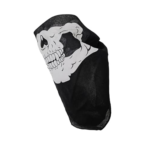 itisyours Skeleton Half Skull Face Bandana Mask Scarf Motocycling Biking Paintball Sport Cover