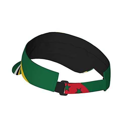 Image of Cute Funny Flag Hat Women Men Adjustable Flag Sport Sun Visor Hat Summer Fashion Sun Cap Beach Flag Hat