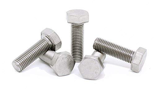 Image of (5pcs) BelMetric M8X1.0X25 A2-70 Stainlesss Steel Metric Fine Threaded Hex Tap Bolts DIN 961 for Automobiles, Motorcycles and Watercraft BR8X1.0X25SS