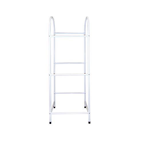 Flaschenkastenständer für 3 Kästen - Bequeme Regal-Lösung für Getränkekästen - Kastenständer für Küche und Keller - Weiß 57x37x128 cm Cover