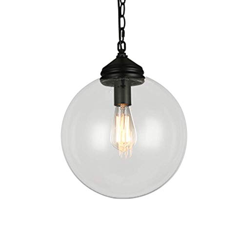 Lámpara de barra para restaurantes y hogares con estilo creativo vintage y cristal transparente.