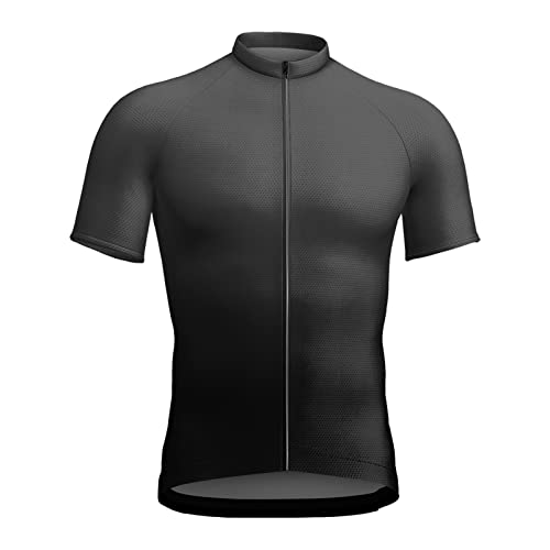 Maillot de ciclismo para hombre, camiseta de manga corta deportiva 3D, manga corta, cuello redondo, transpirable, de secado rápido, transpirable, para ciclismo, hombre, manga corta, con acolchado en