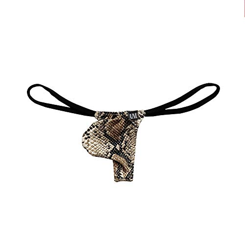 Adahop Mens Ice Silk Leopard Print String Briefs Men's Underwear Undies #TOP3