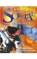 Hardcover Harcourt Social Studies Tennessee: Student Edition Us: Civwar to Present 2009 Book