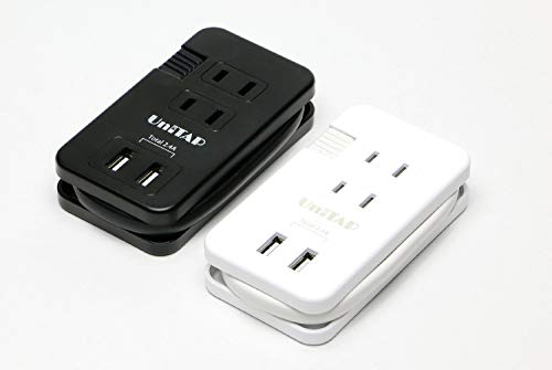 PRINCETON『USB給電2ポート電源タップ3個口搭載OAタップ「Unitap」』