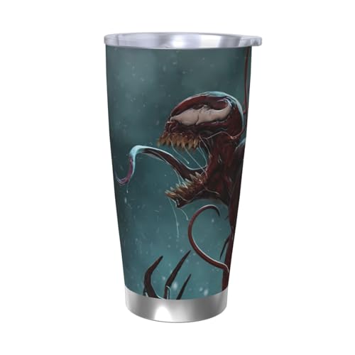 ヴェノム 水筒 真空断熱ケータイマグ 600ml ステンレスボトル 車用 直飲み 保温 保冷 フタ付きコーヒーカップ アウトドア 車のネイブに最適 スポーツタイプ ステンレスクールボトル 軽量 隔? 水筒 男の子 女の子