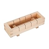 FUNOMOCYA Molde de Sushi de Madera Prensador para Arroz con Mejoradas Compacto y Portátil para Principiantes y Uso Doméstico