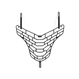 NUEVA cubierta protectora de faros de piezas de motocicleta para VFR1200X VFR 1200 X Crosstourer 2012 2013 2014 2015.